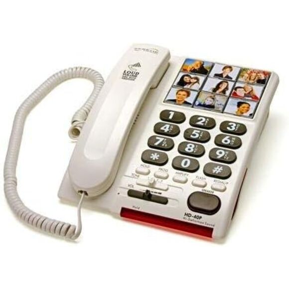 SERENE INNOVATIONS HD-40P AMPLIFIED CORDED SENIOR TELEPHONE - Picture 1 of 4